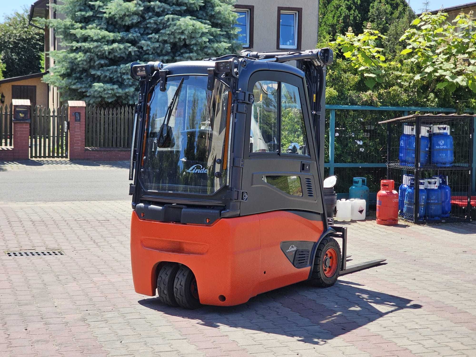 Wózek widłowy Linde E16-02 Elektryczny 2019r. Triplex 3848h