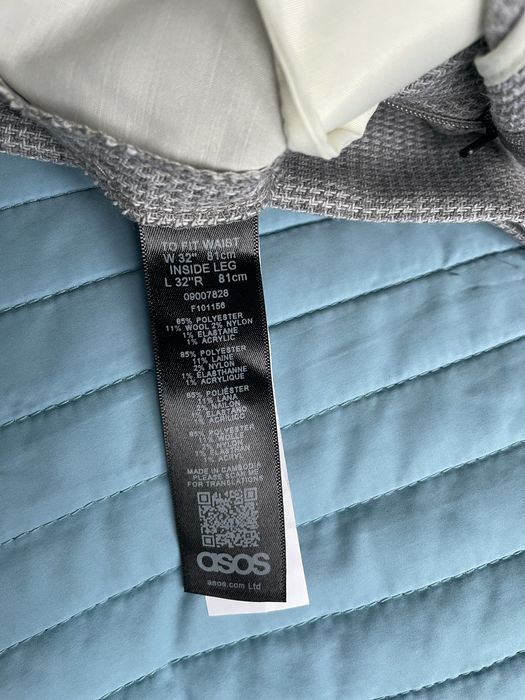 Asos - spodnie męskie z kantem, roz S