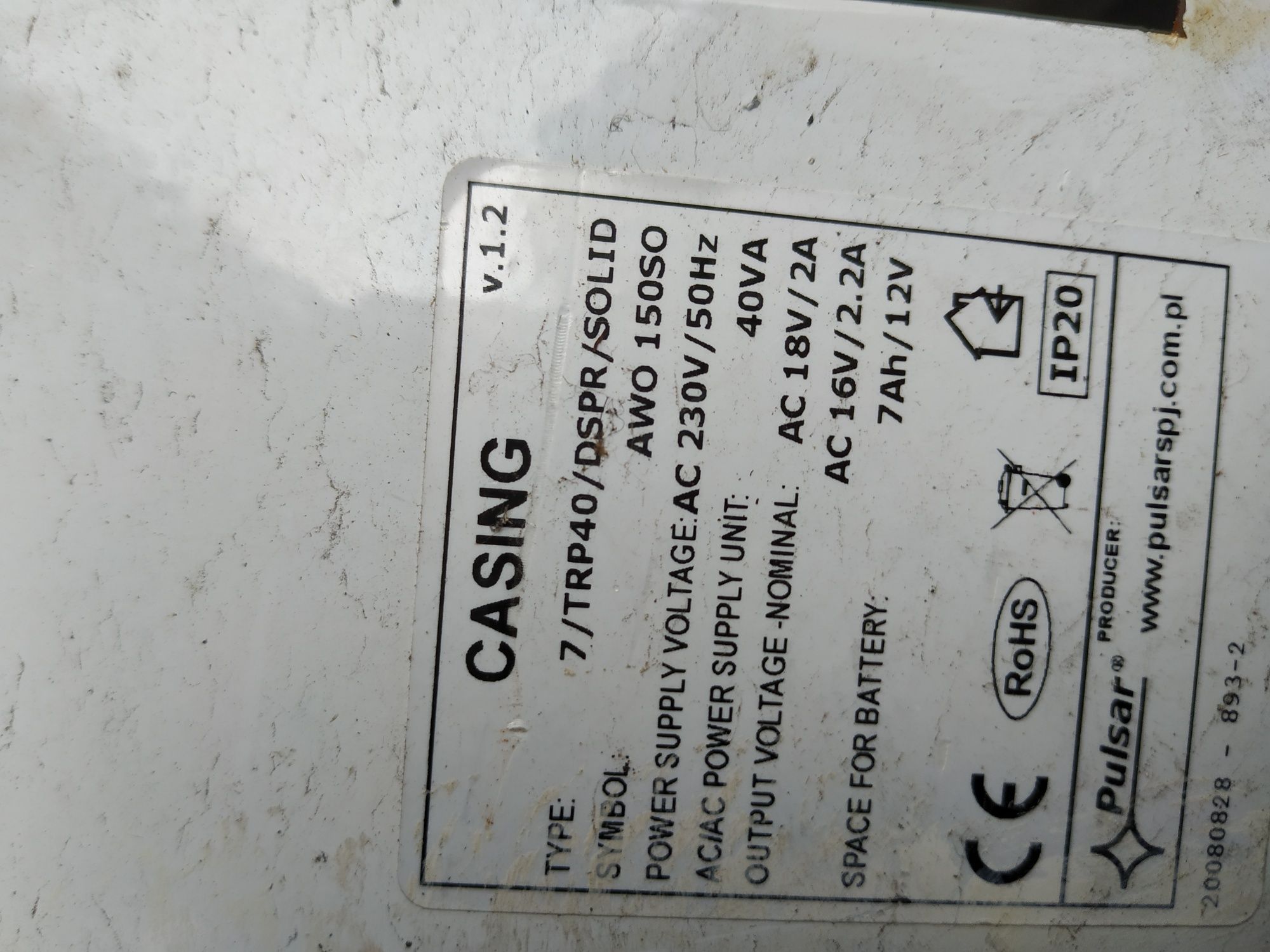 alarm system, Transmitter Ats 100, pulsar awo 155 nadajnik