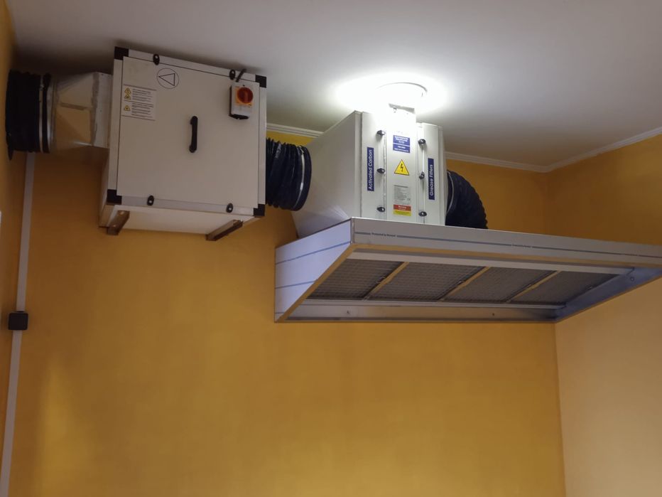 HOTTE INOX | Exaustor, COIFA Fumos | FILTRO ELECTROSTÁTICO