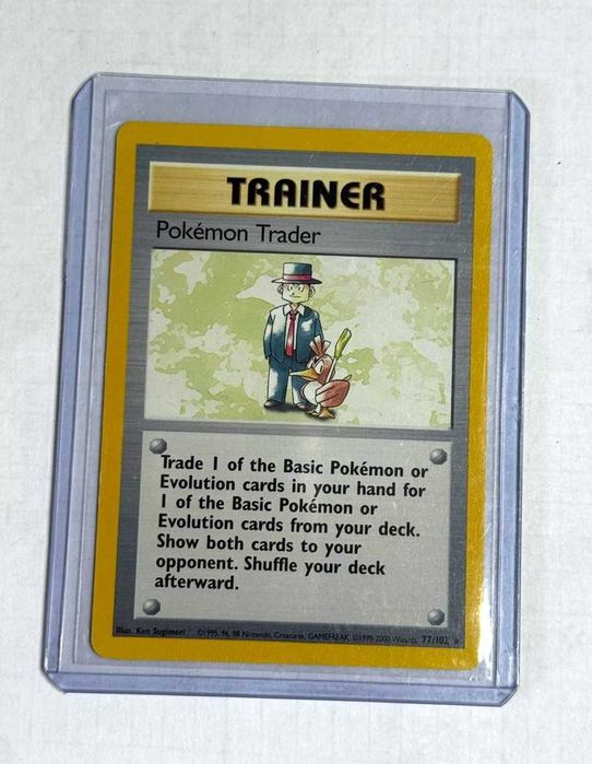 Pokémon Trader 77/102 Rare Base Set - Original Pokémon Card TCG - ENG