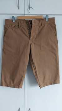 Beżowe, cieliste spodnie, szorty męskie rozmiar M