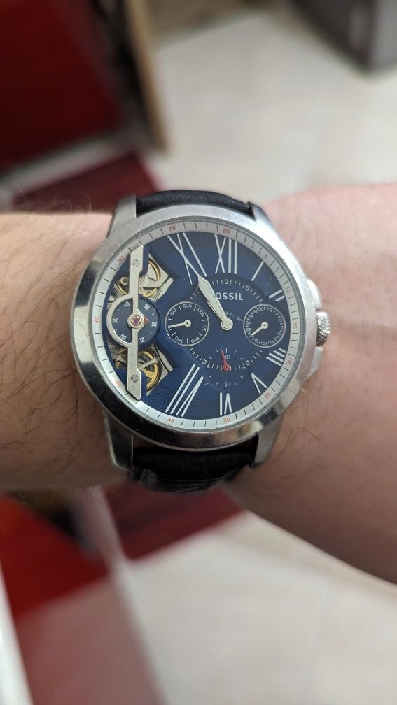 Часы Fossil ME 1161 automatic, годинник США скелетон