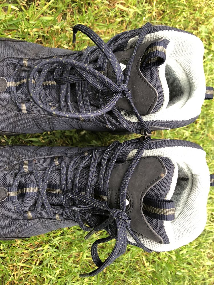 Alpha Gore-tex buty trekingowe za kostkę rozmiar 38 niebieskie