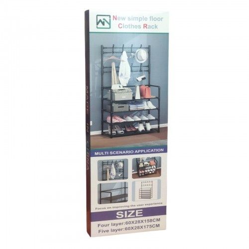 Підлогова стійка-вішалка для одягу та взуття Simple Floor Clothes Rack