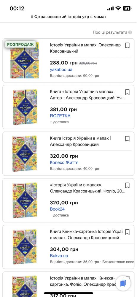 Книга дитяча «Історія України в мапах»