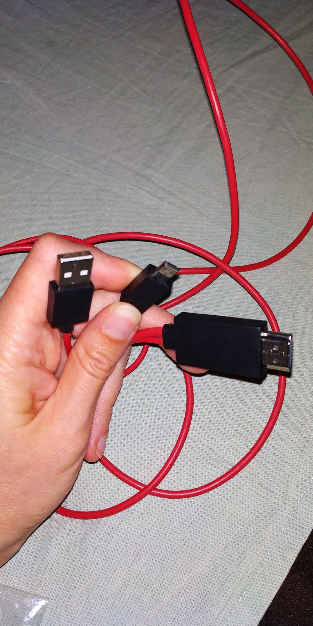 Кабель-перехідник micro USB - HDMI + USB 1.80 см.