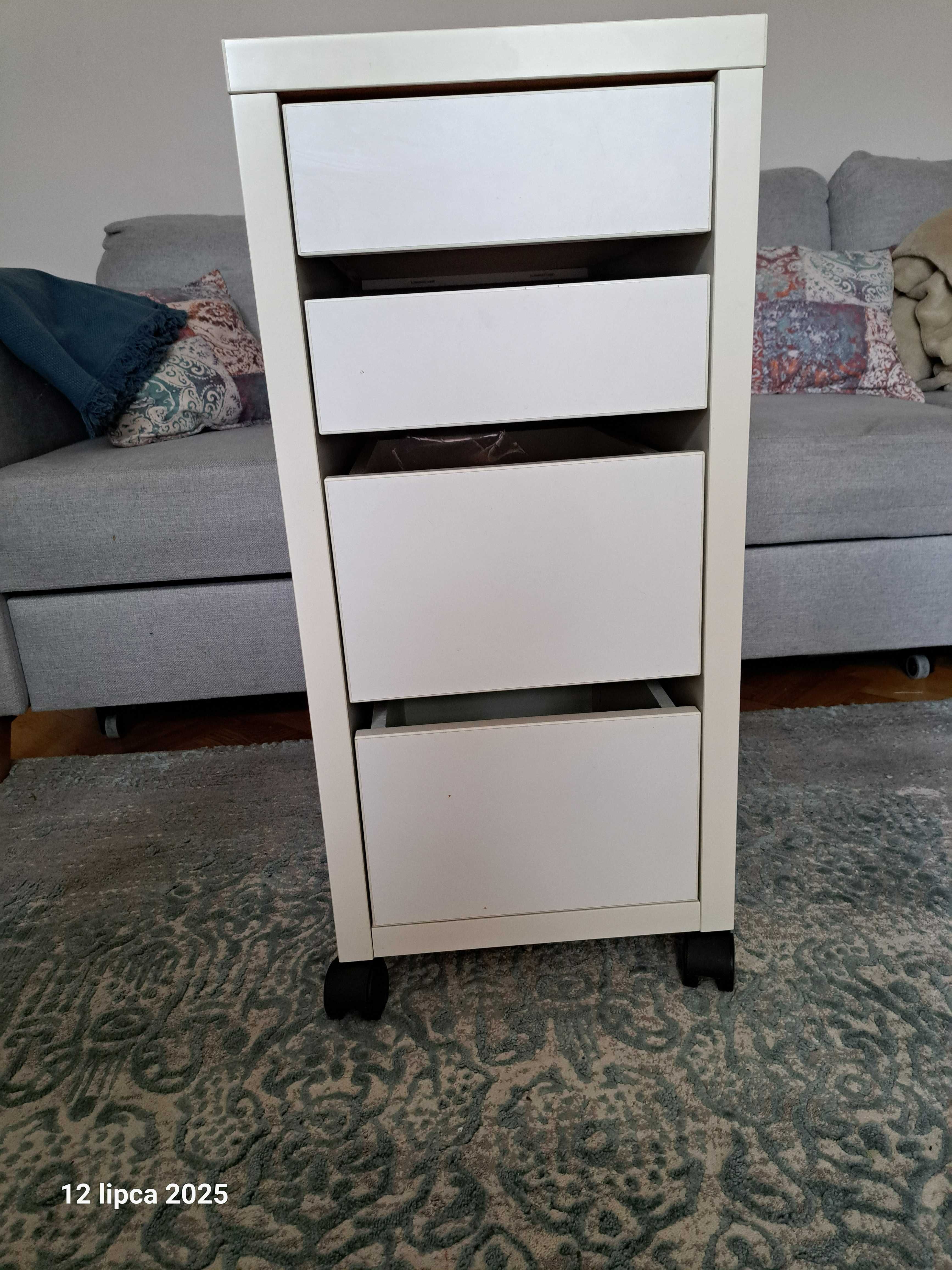 Szafeczka z 4 szufladami przybiurkowa IKEA