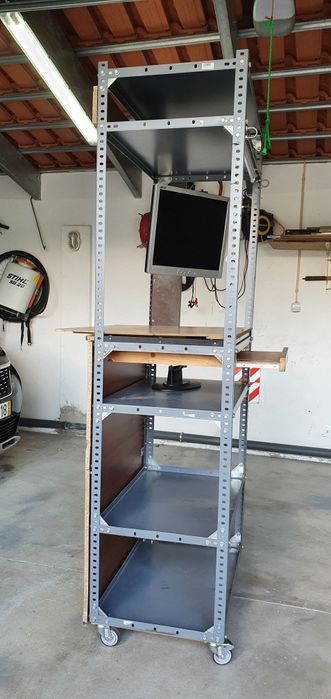 Bancada para computador e impressora