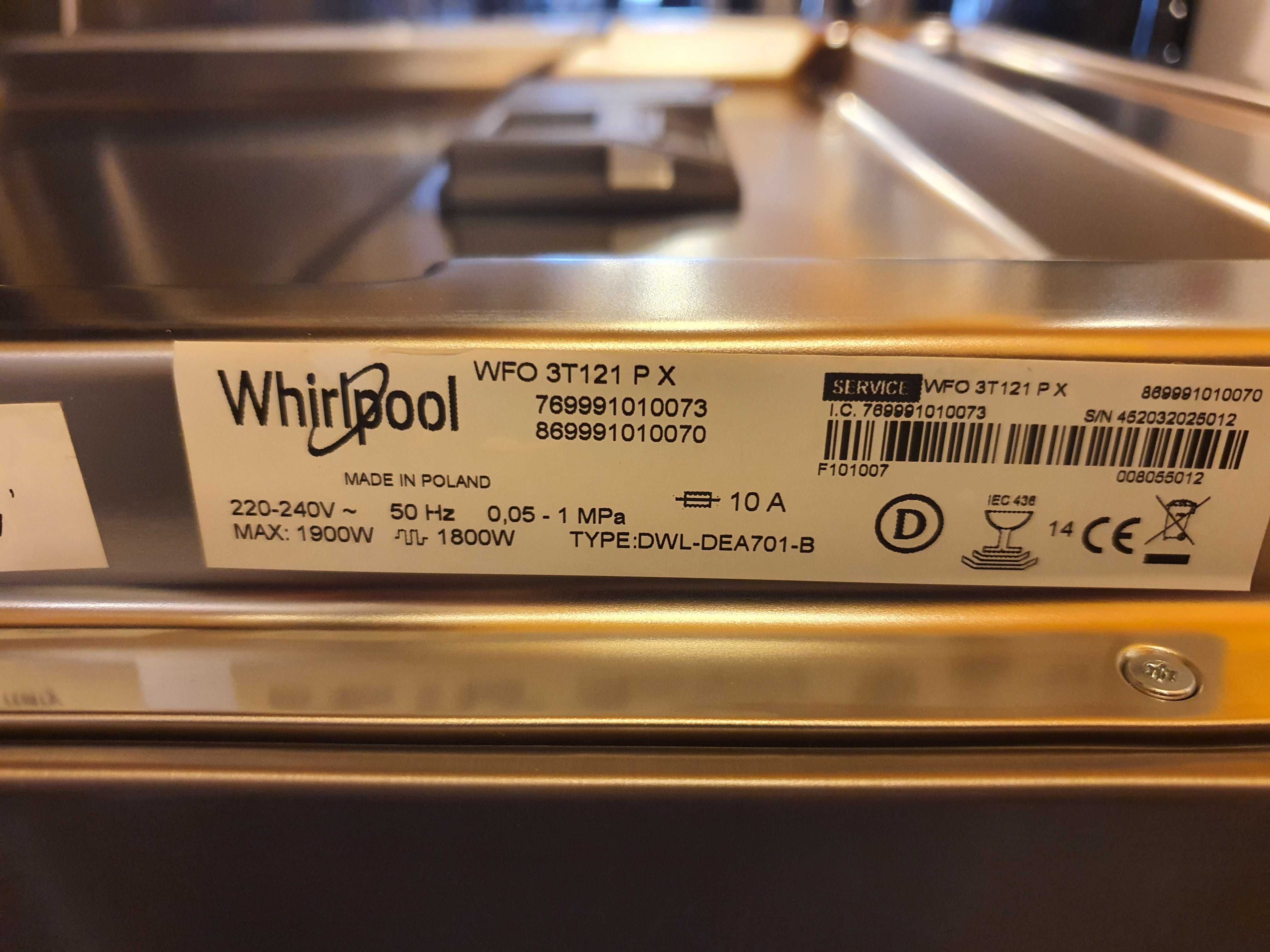 Zmywarka Whirlpool WFO 3T121 P X
