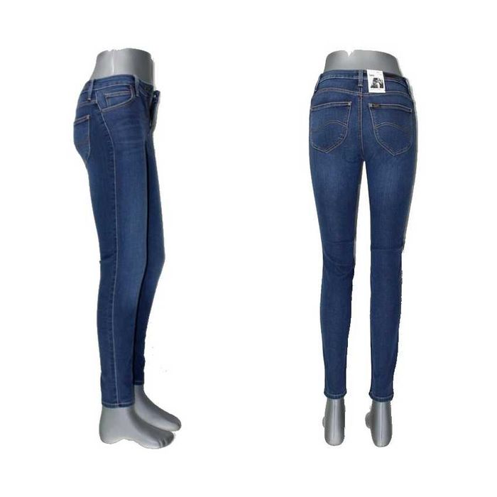 Damskie jeansy Lee Scarlett High L626RKUE rurki wysoki stan - W26/L31