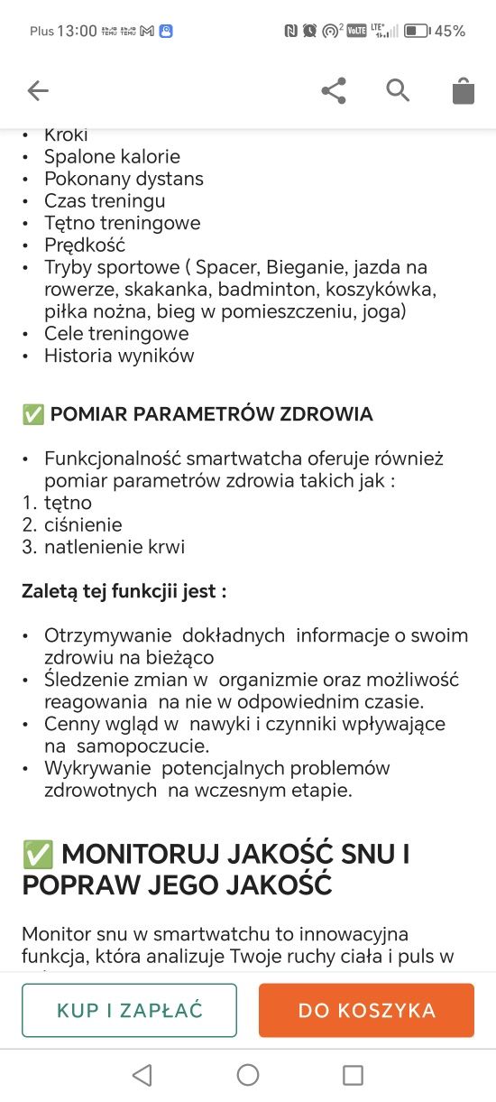 Smart watch super funkcje