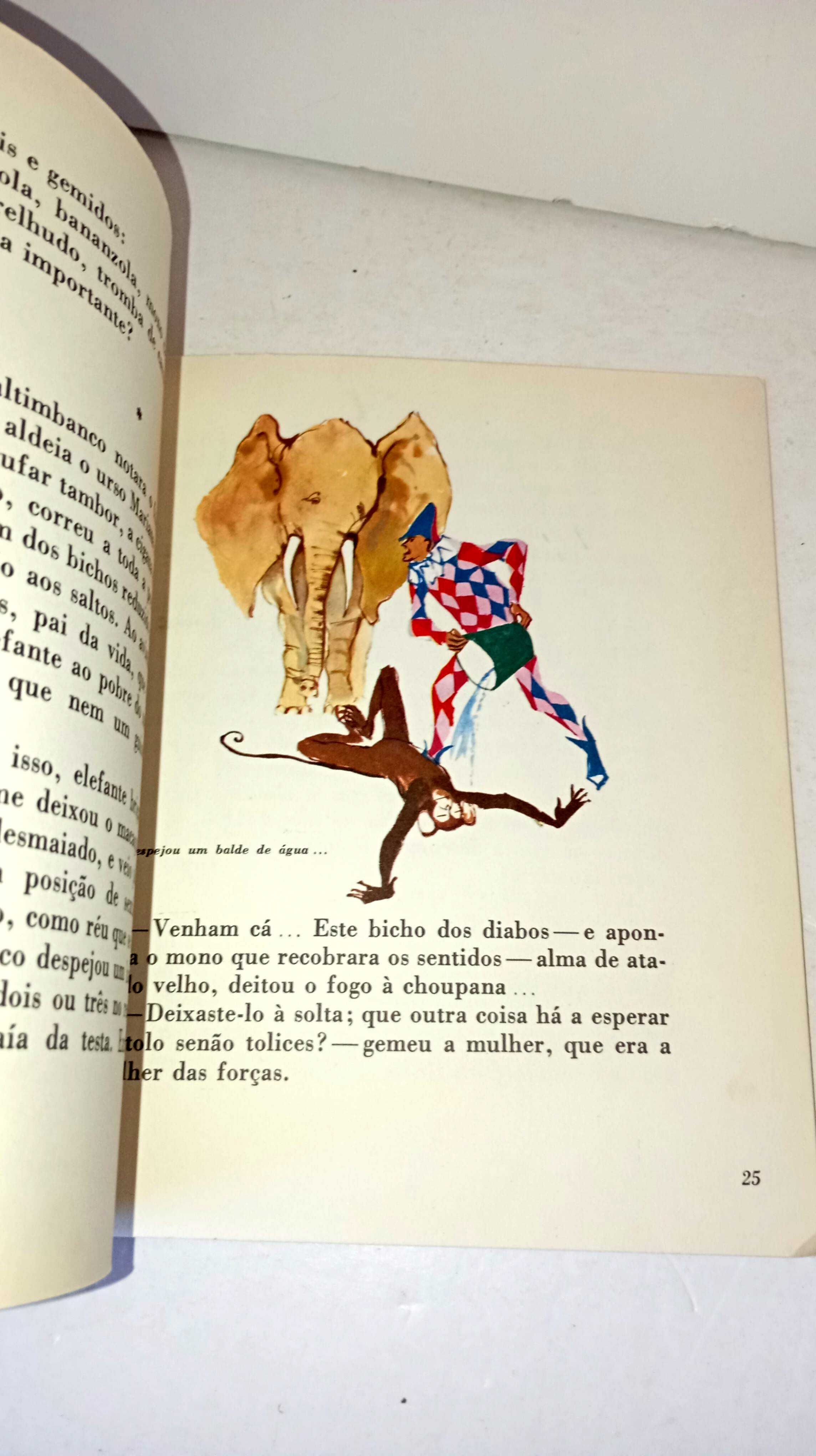 História do macaco trocista e do elefante que não era para graças