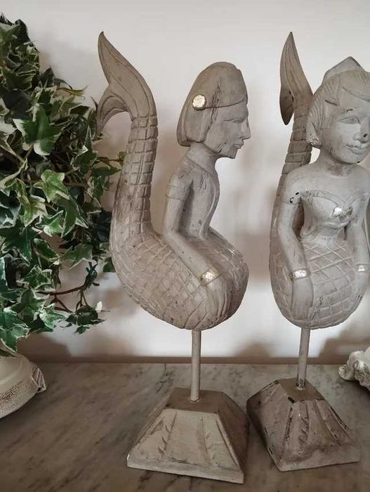 Sereias Esculturas Madeira