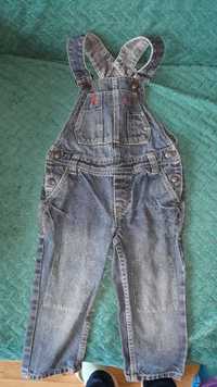 Ogrodniczki jeans niebieskie H&M 80