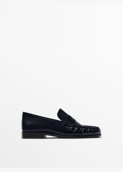 Кожаные лоферы ф.Massimo Dutti р.39