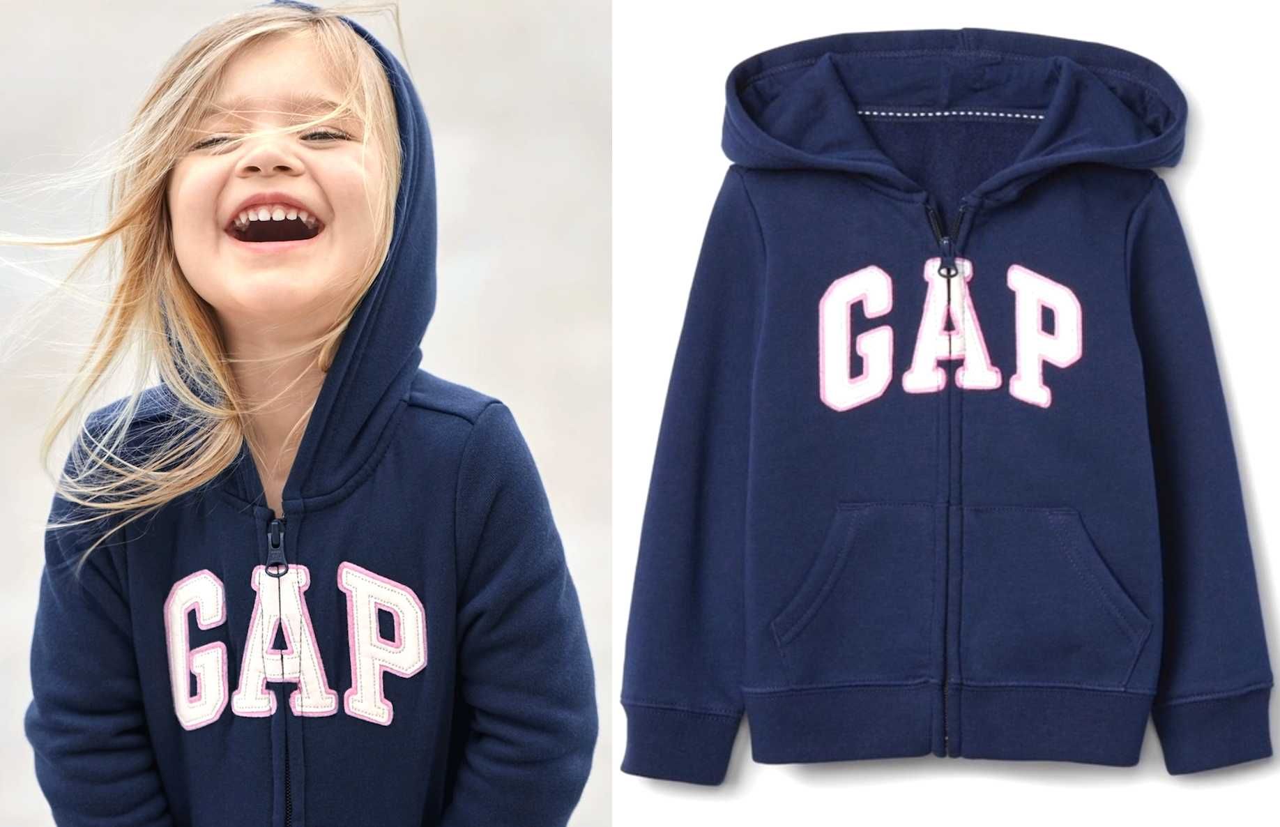 GAP bluza dresowa z błyszczącym logo oryginał 5 lat 110