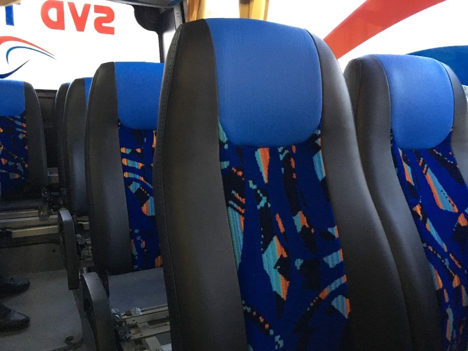 Обшивка перетяжка сидений салона автобуса Neoplan Setra Scania Iveco