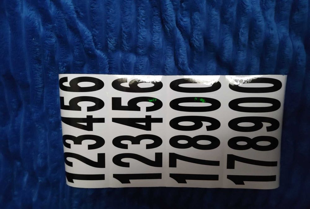 Нумерация, цифры наклейки на почтовый ящик, двери, шкафы 7,6*2,5см
