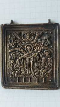 Старинная икона "Богоматерь Всех Скорбящих Радость". (Солдатская. Похо