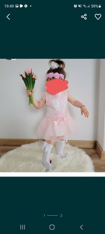 Komplet dla małej ksiezniczki sukienka tiulowa