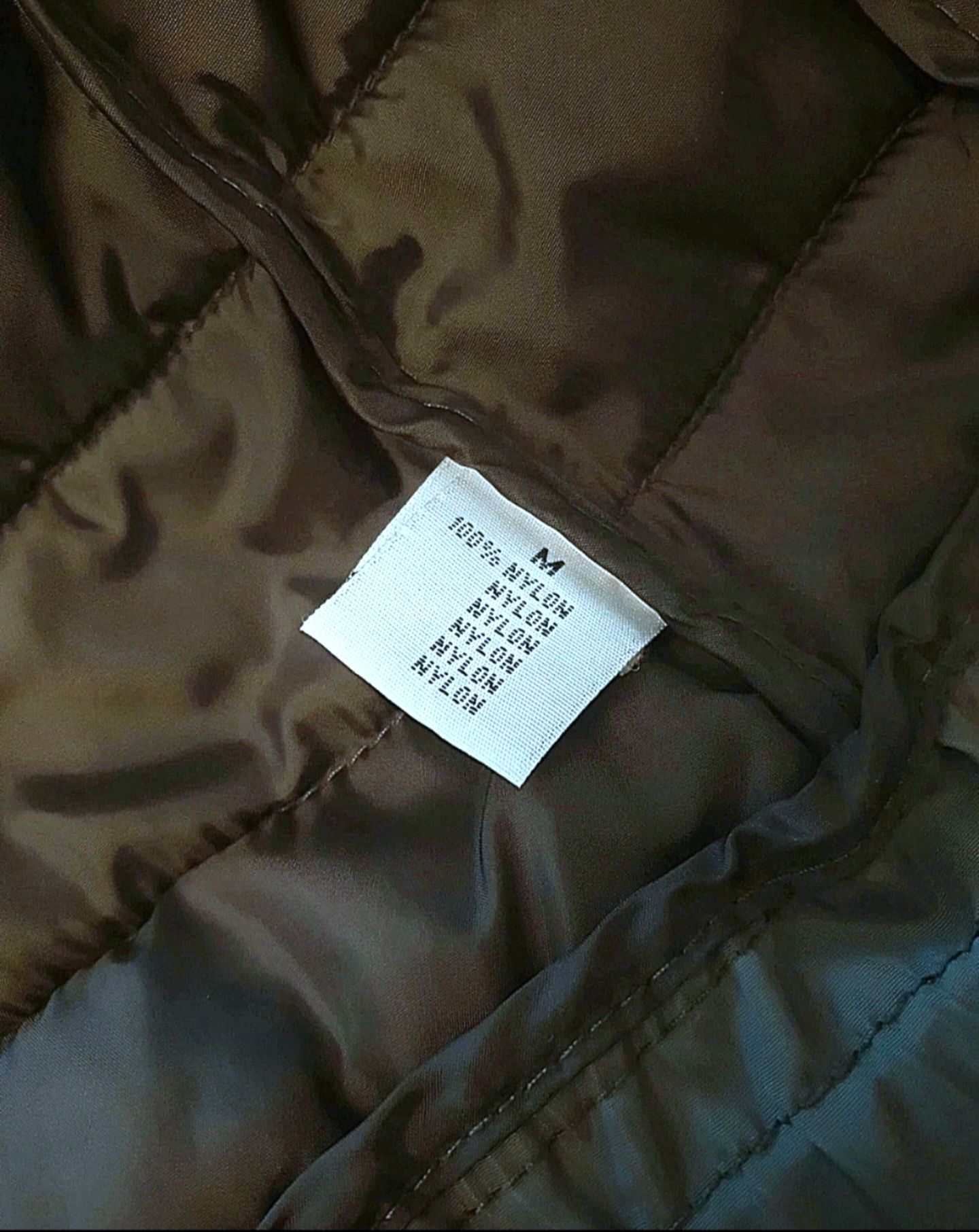 Wiosenna pikowana kurtka damska Bilin 38 puchowa khaki krótka na zamek