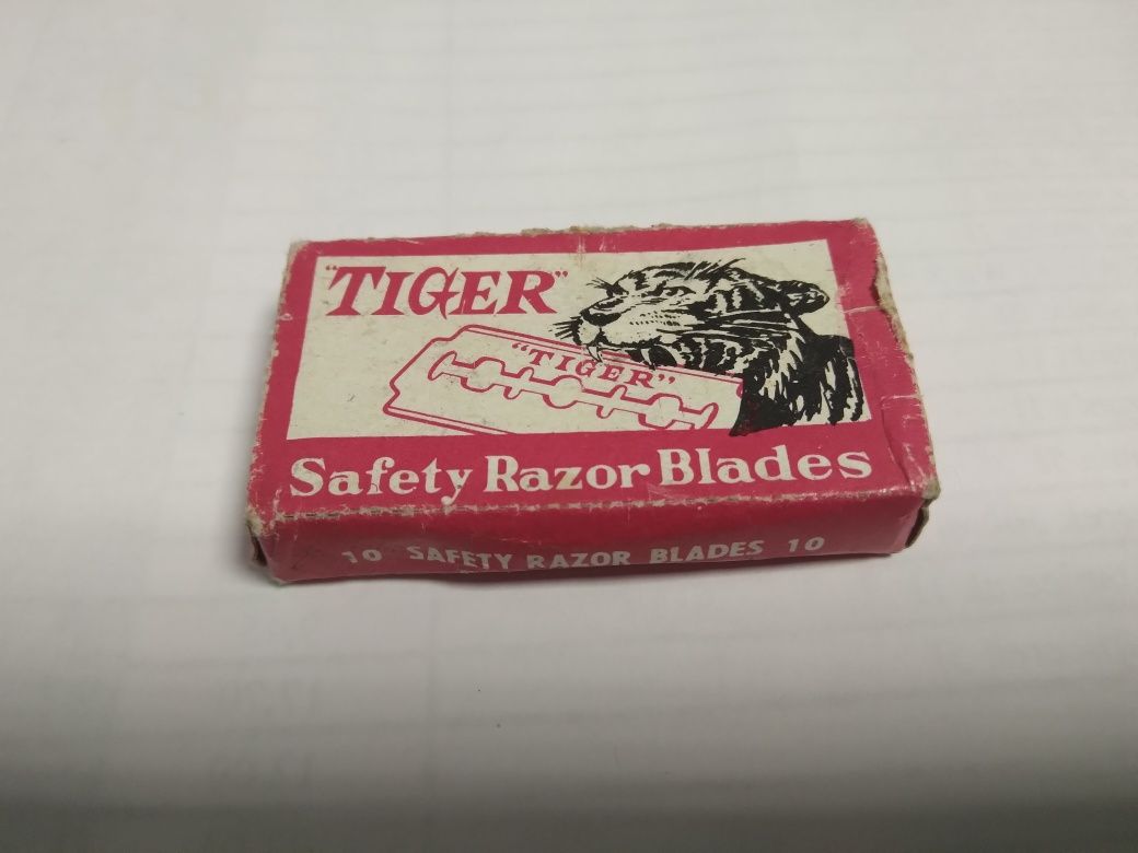 Żyletki Tiger 10 sztuk Vintage Prl