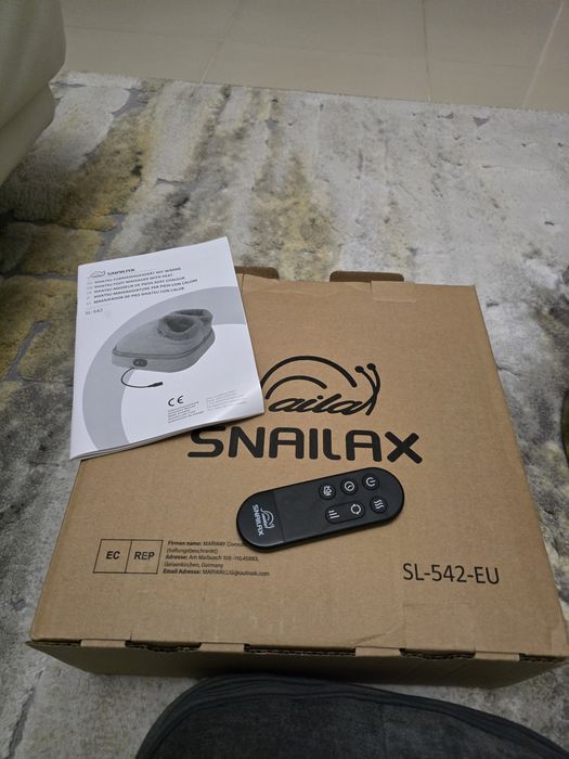 Massageador de pés Shiatsu Snailax com aquecimento - Massagem profunda