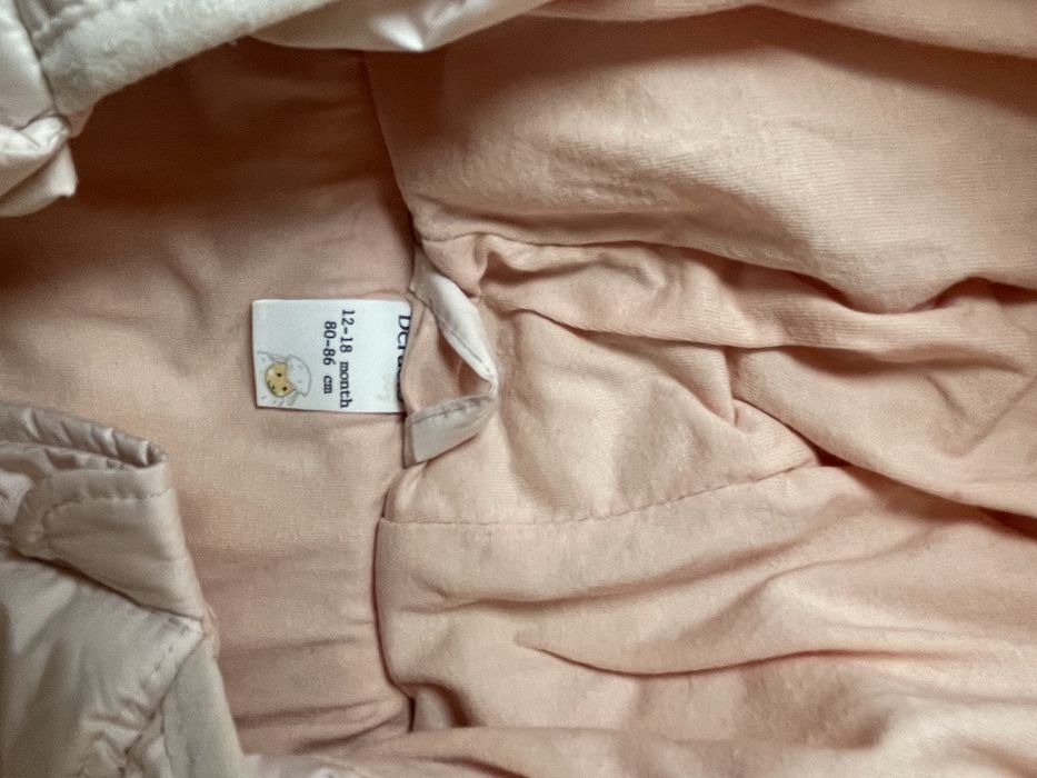 Дитячий комбінезон De facto рожевий 12-18 місяців