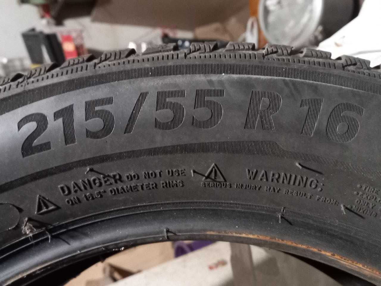 Резина Michelin б.у зима  215/55 R 16