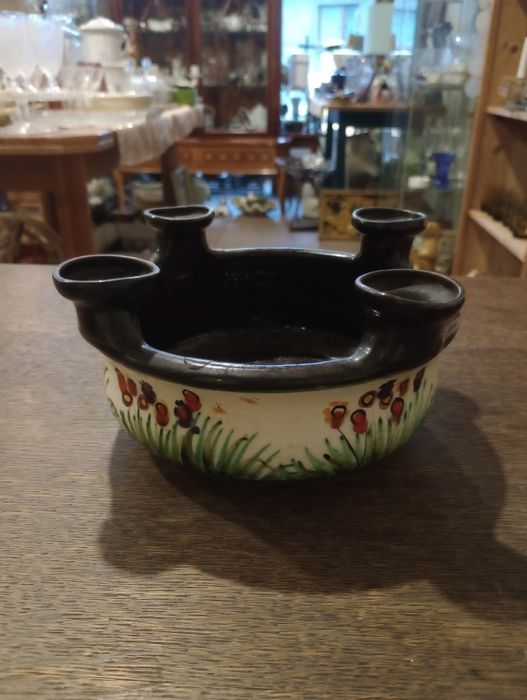 Piękny ciekawy ceramiczny świecznik Okazja