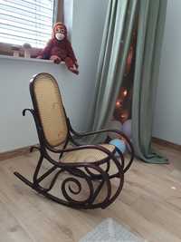 Dziecięcy bujak fotel bujany rattanowy wiklinowy oryginalny st IDEAL