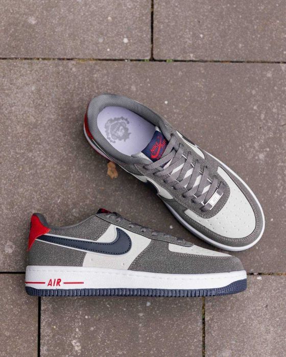 Кросівки Nike Air Force Grey Blue Red premium i96