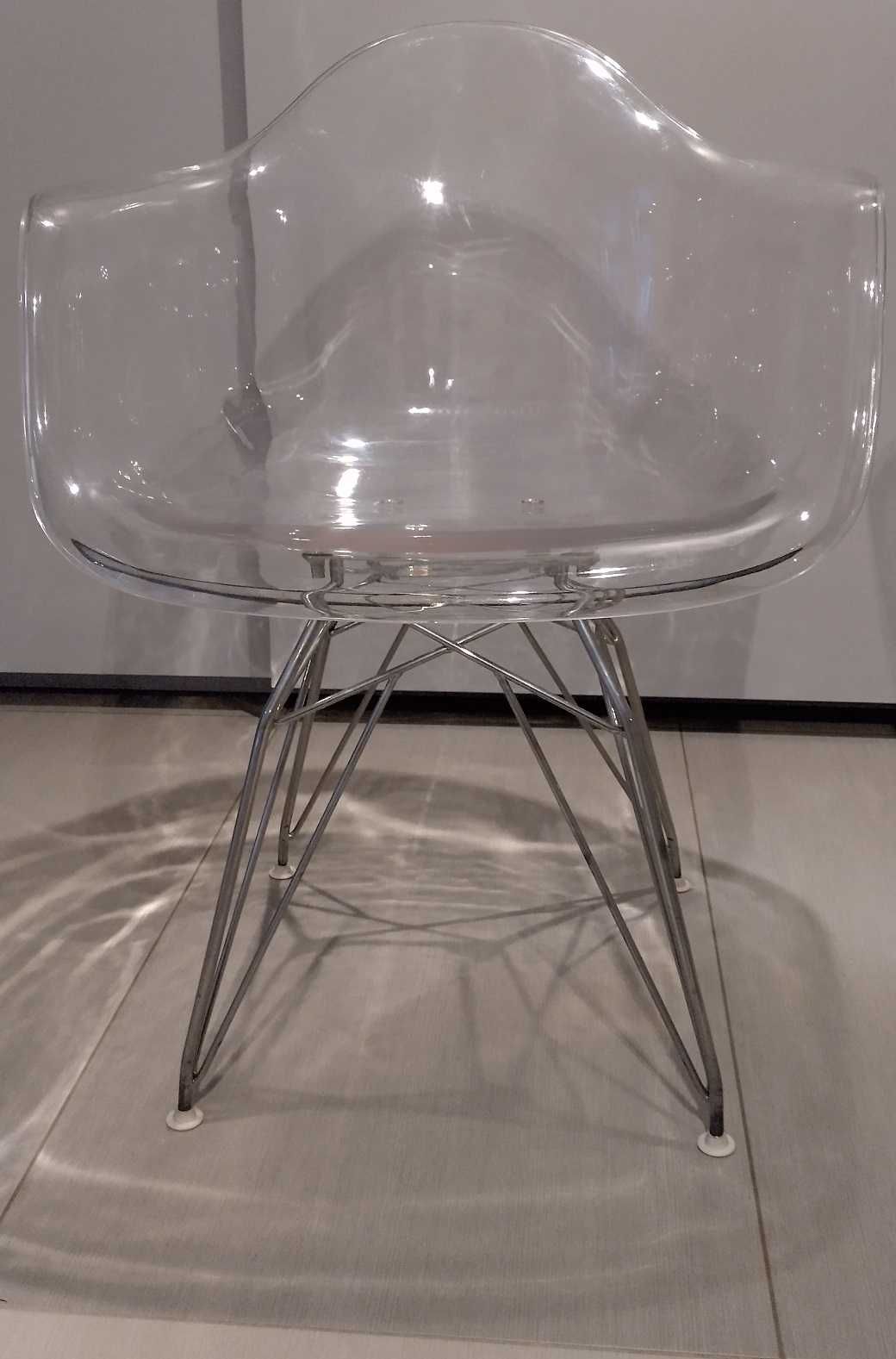 Nowoczesne modernistyczne krzesło przezroczyste krzesła do salonu