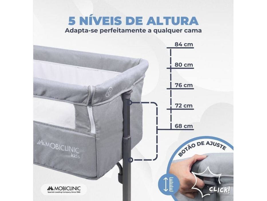 Berço (next to me) MOBICLINIC Moon co-sleeping
