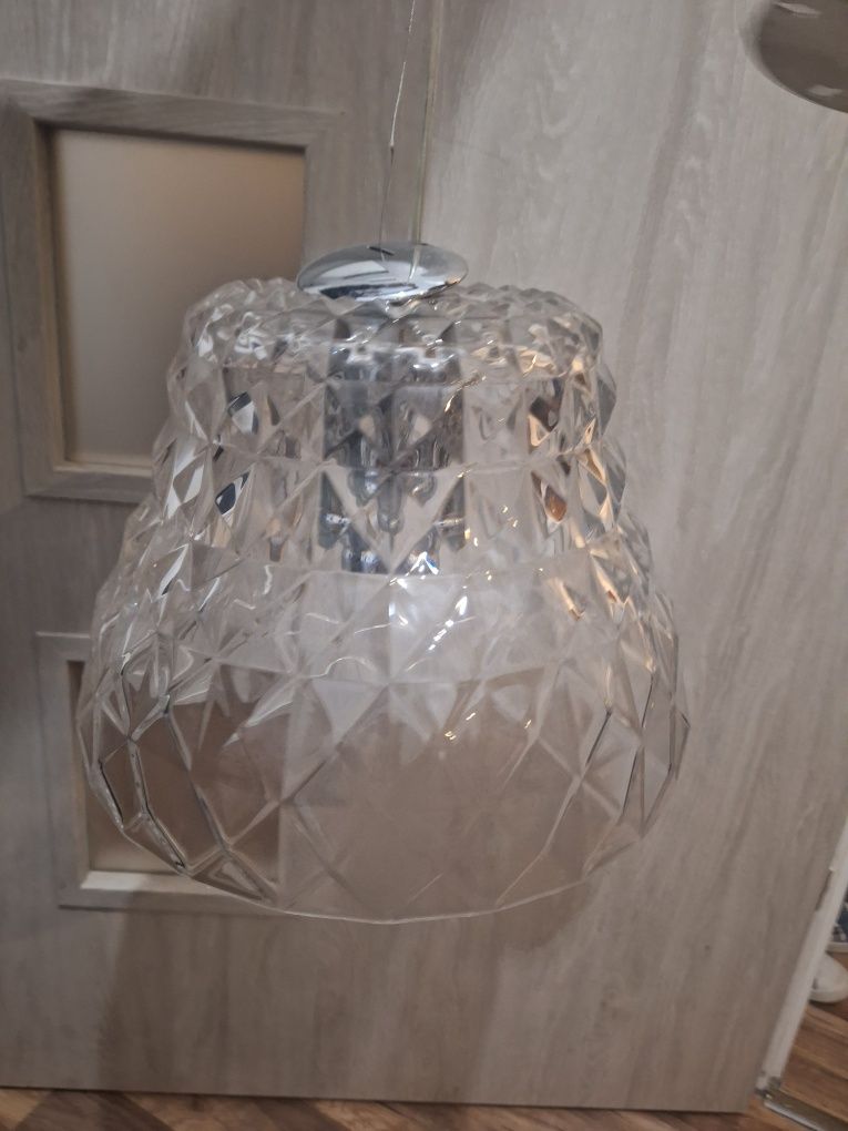 Piękny kryształowy klosz lampa