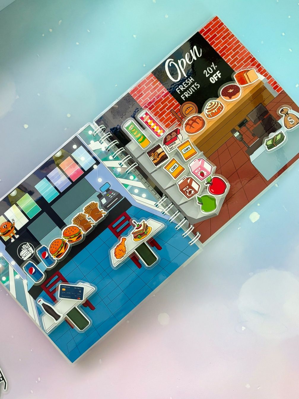 Роблокс roblox Brookhaven гра на липучках ліпучках книжка тока бока