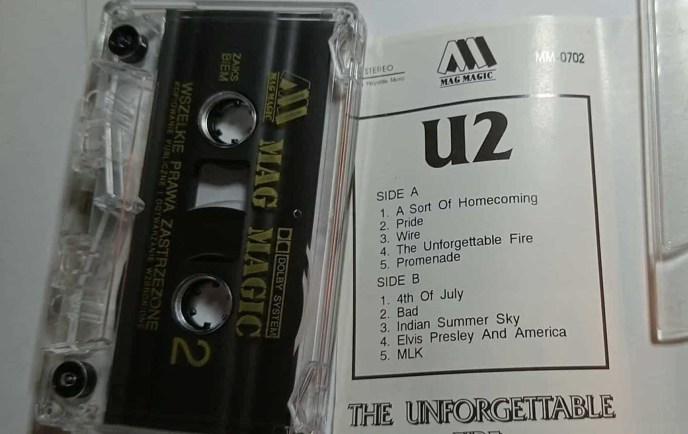 U2 "The Unforgettable Fire" kaseta wyd. Mag Magic-0702 z 1994r. EX