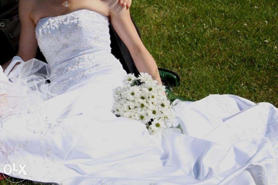 Suknia ślubna David's Bridal+GRATIS buty ślubne z USA