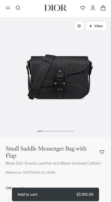 Кожаная сумка Dior