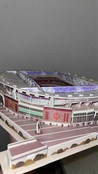 Réplica montada do estádio Arsenal- Emirates stadium