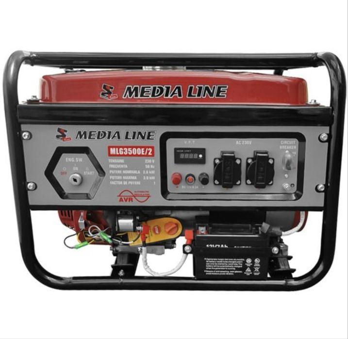Генератор бензиновий AGT Media Line MLG 3500/2 AVR | 3 кВт