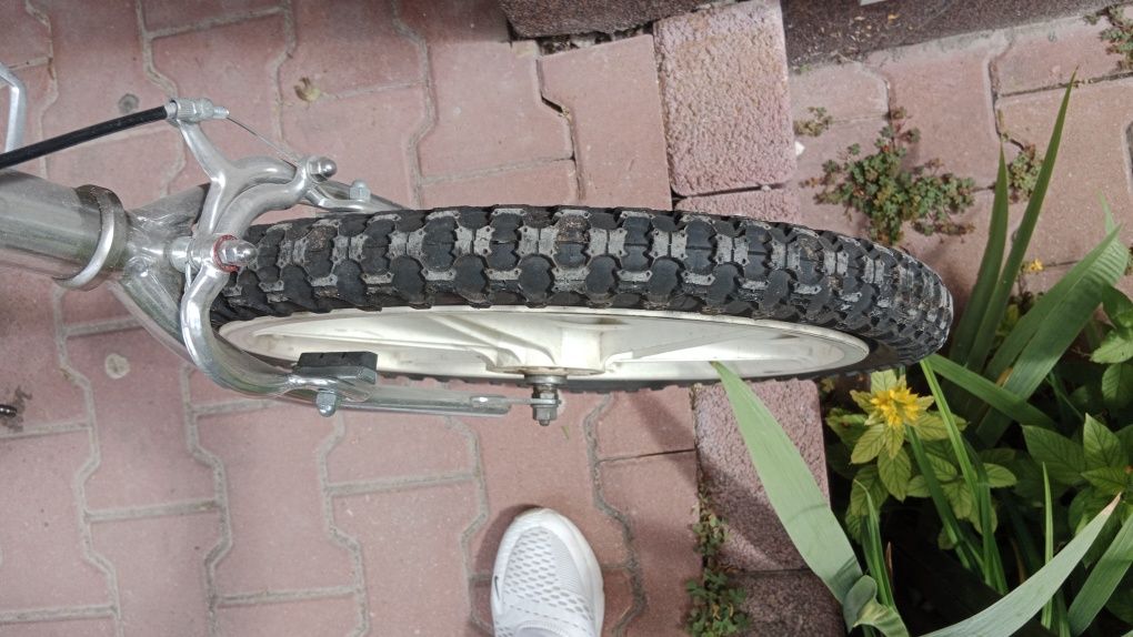 Stary 40 letni BMX rama niklowana koła plastikowe klasyk