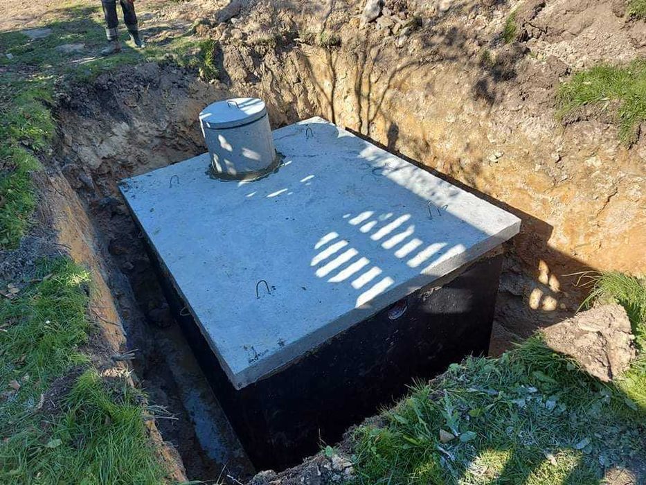 Szambo betonowe kompleksowo z wykopem podłączeniem 10m3 zbiorniki