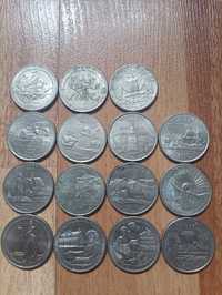 Монети quarter dollar з символами