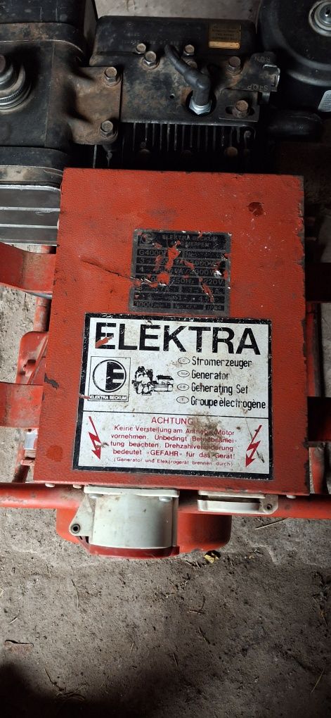 Agregat prądotwórczy ELEKTRA 4 KW