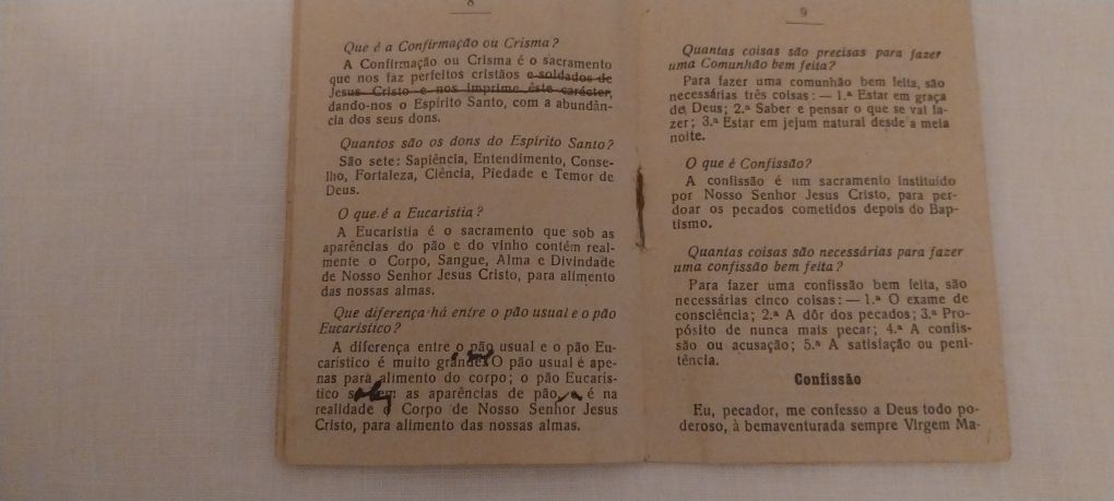 Catecismo para a comunhão particular 1938