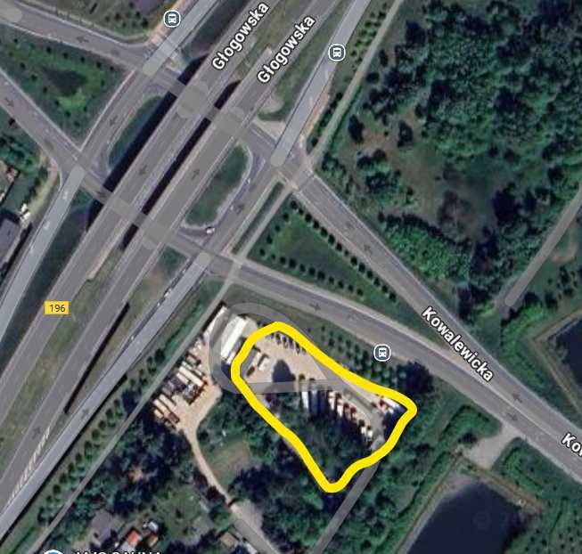 Wynajmę Plac z halami warsztatowymi   działkę 3000m2 POZNAŃ A2