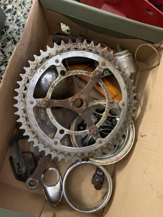 Material antigo bicicletas