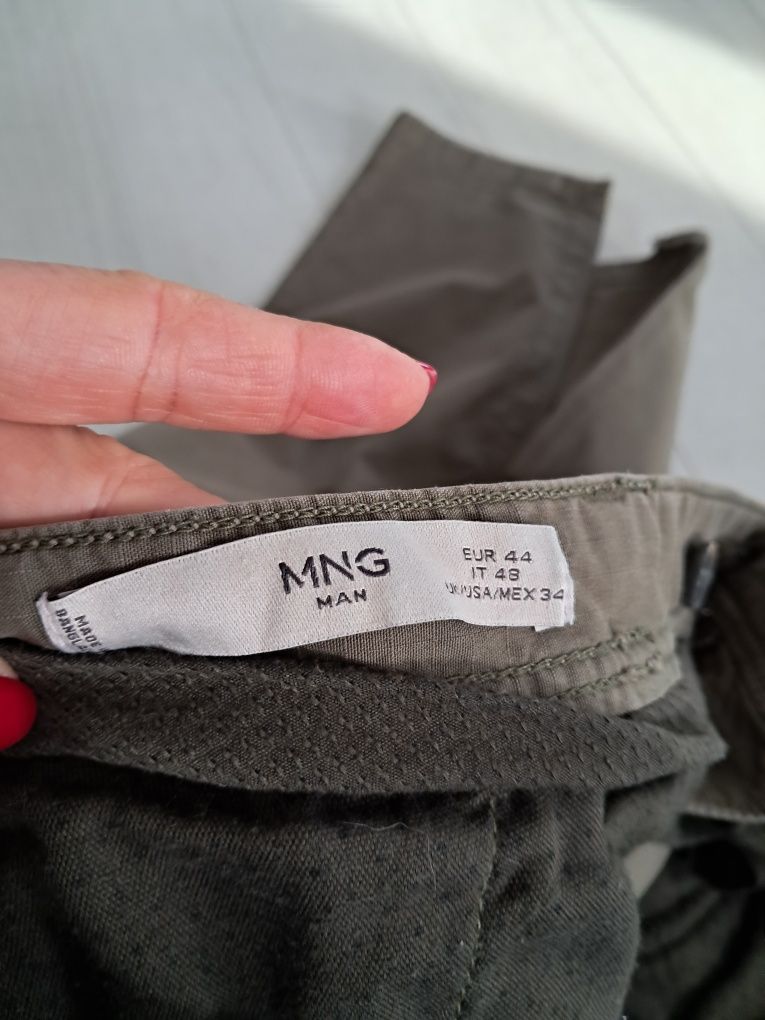 Męskie spodnie Mango 44 khaki